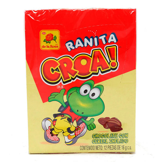 De La Rosa - Chocolate Ranita Croa! Exh. 12pz 16gr (Caja 24pz)