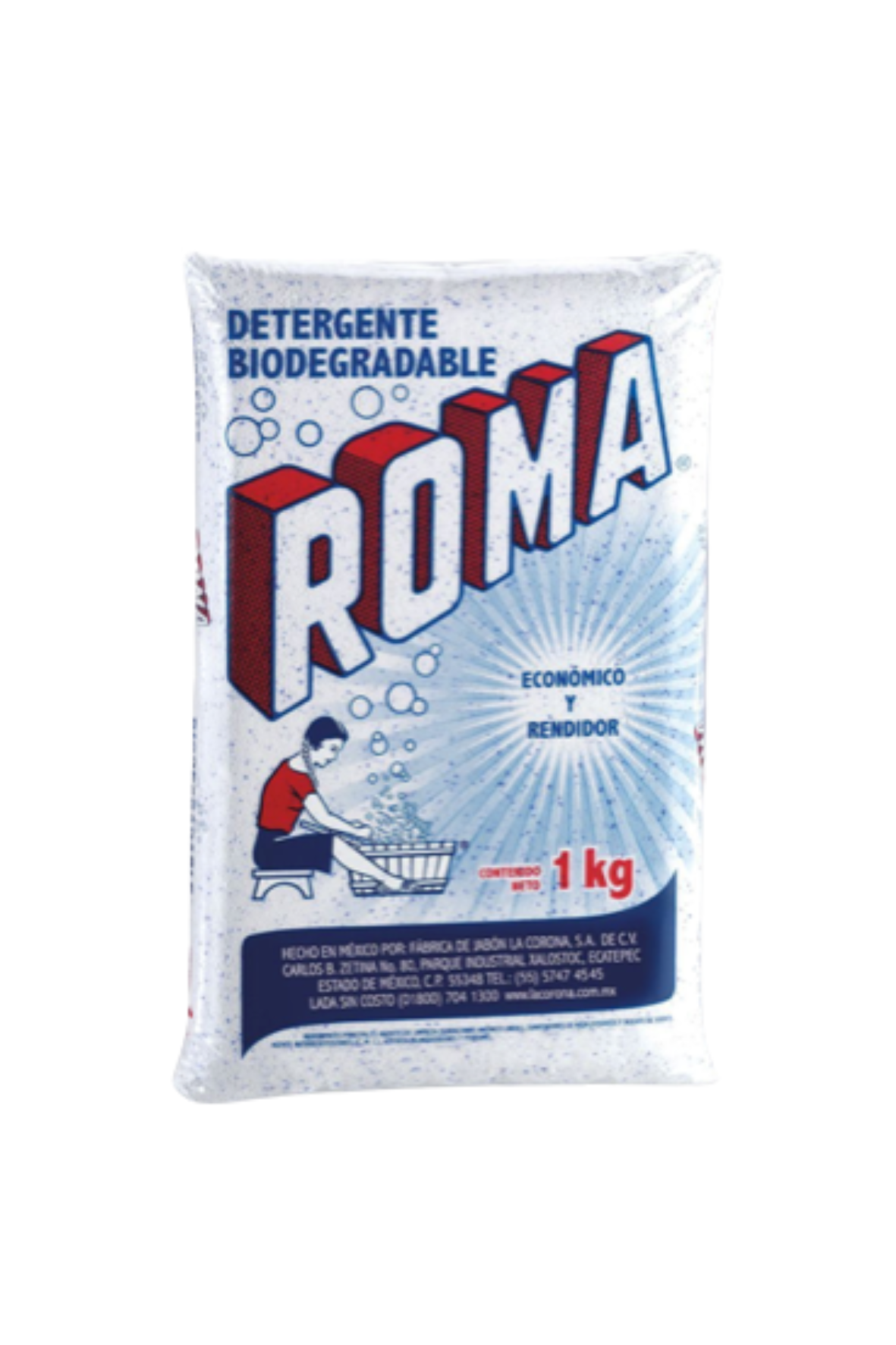 Roma - Detergente En Polvo Para Ropa 1kg (Caja 10pz)