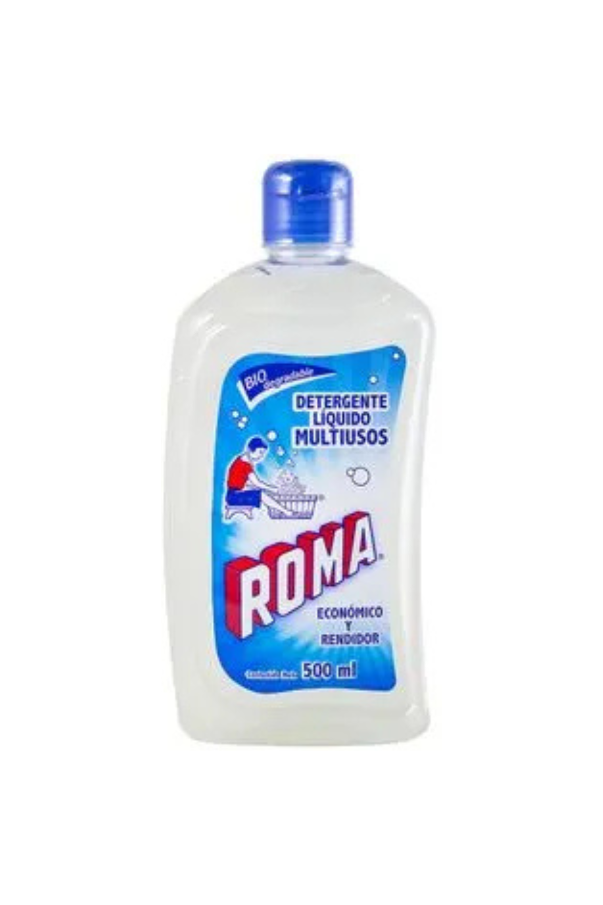 Roma- Detergente Líquido Para Ropa 500ml (Caja 12pz)