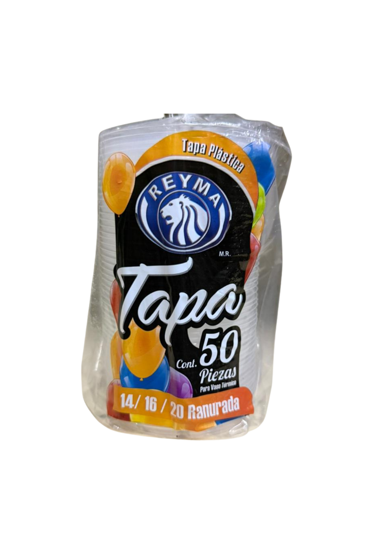 Reyma - Tapa Ranurada Para Vaso Termico #14 #16 #20 (Caja 20pz)