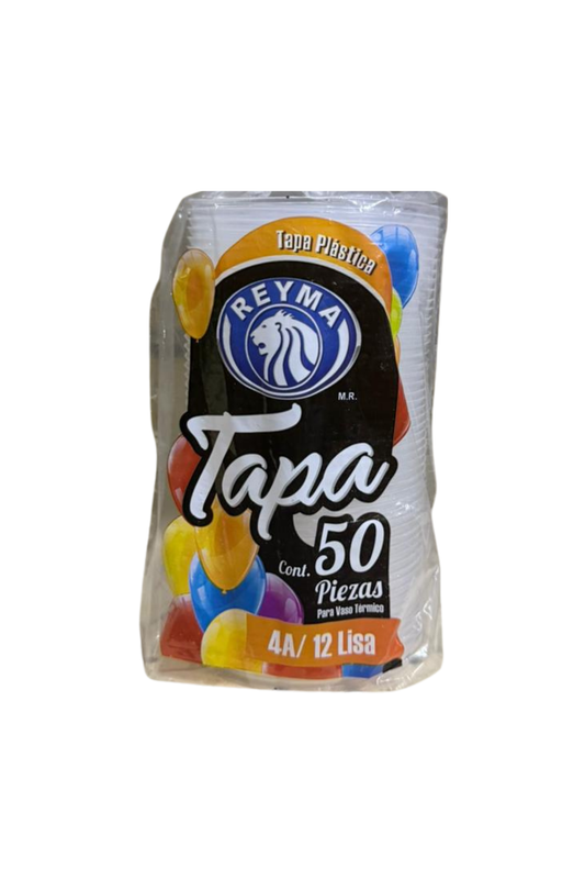Reyma - Tapa Lisa Para Vaso Termico #4A Y #12 (Caja 20pz)