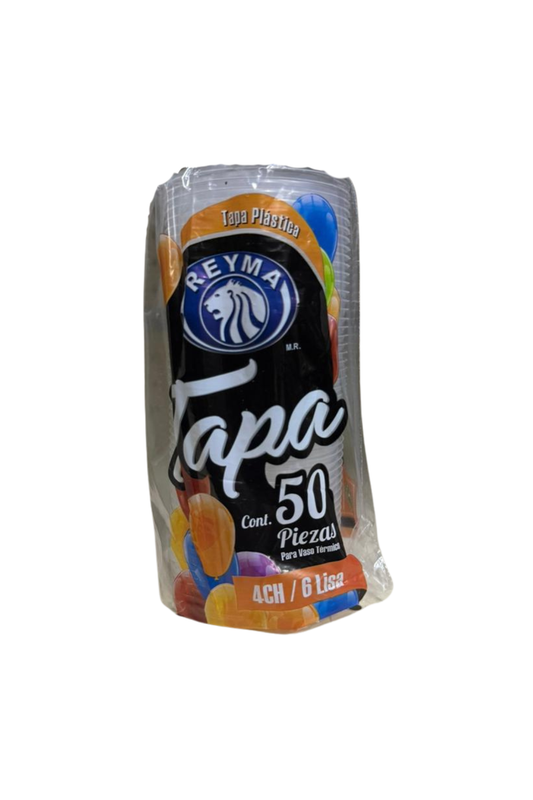 Reyma - Tapa Lisa Para Vaso Termico #4CH Y #6 (Caja 20pz)