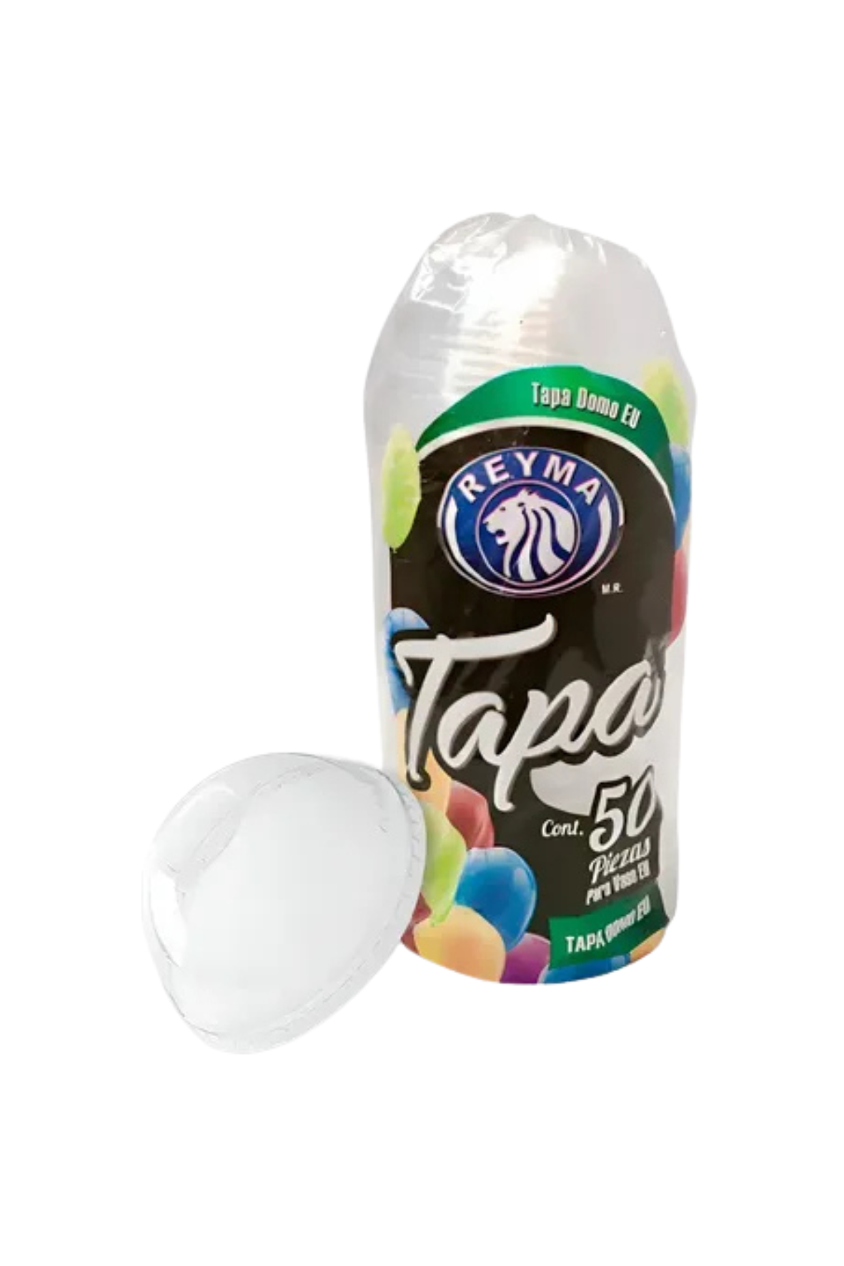 Reyma - Tapa Domo Para Vaso Plastico EU (Caja 20pz)
