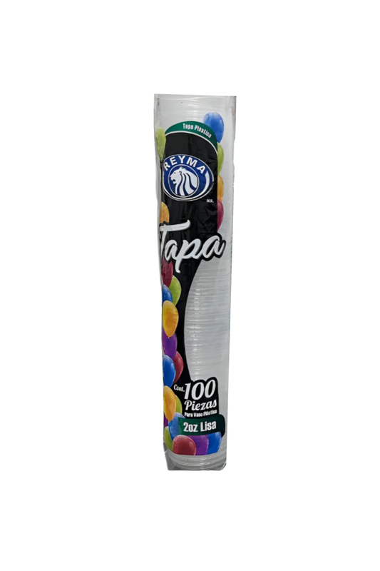 Reyma - Tapa Lisa Para Vaso Plastico #2 (Caja 24pz)