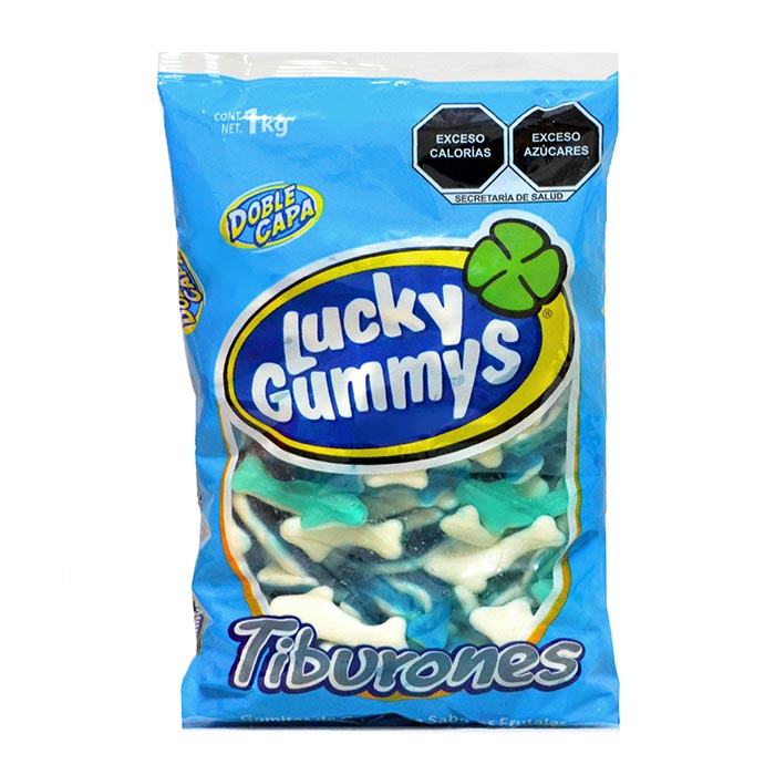 Lucky Gummys  - Tiburones 1kg (Caja 8kg)