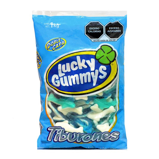 Lucky Gummys  - Tiburones 1kg (Caja 8kg)