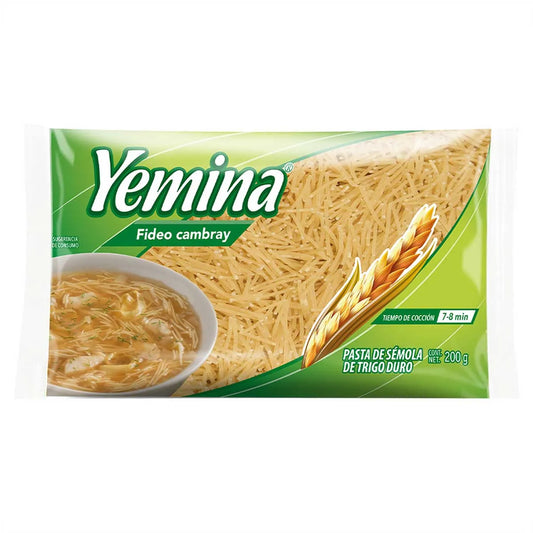 Yemina - Sopa Fideo Cambray 200gr (Caja 24pz)