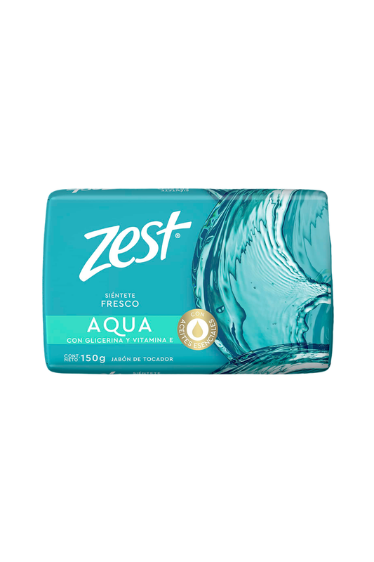 Zest - Jabon En Barra Aroma Aqua Paq. 8pz 150gr (Caja 6exh)