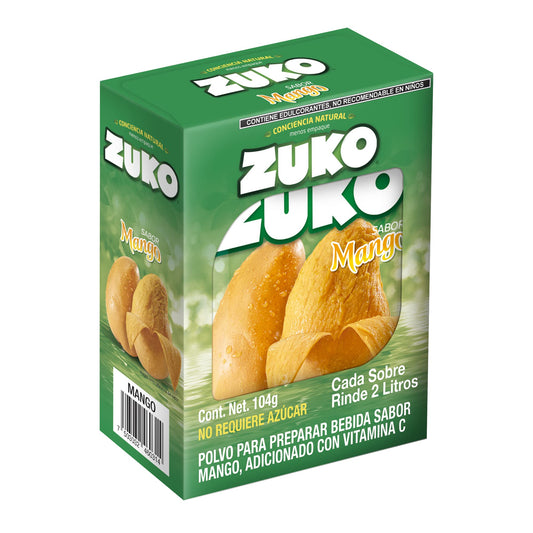Zuko  - Concentrado Sabor Mango Exh. 8pz 13gr (Caja 12exh)